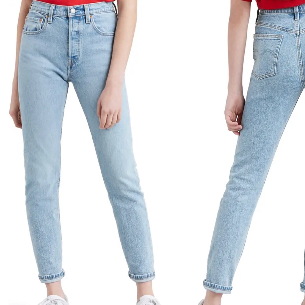Levi's Light Blue High-Rise Mom Jeans